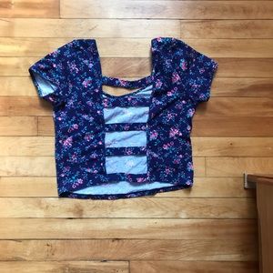 Floral crop top